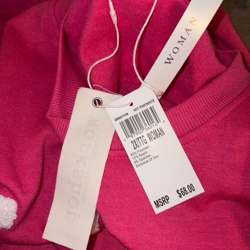 Workshop Republic LOVE Pink Graphic Sweatshirt  Women’s 2X - Picture 8 of 9